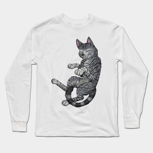 Grey Tabby Shorthair Long Sleeve T-Shirt